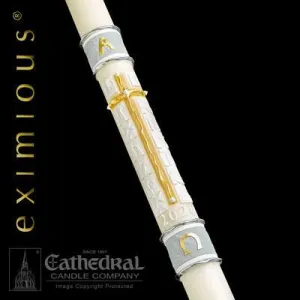 1-15/16" x 39" Way of the Cross Eximious Paschal Candle