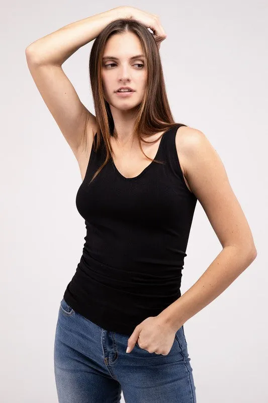 2-Way V-Neck Seamless Tank