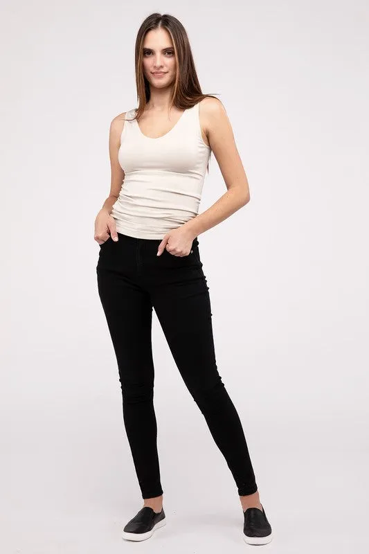 2-Way V-Neck Seamless Tank