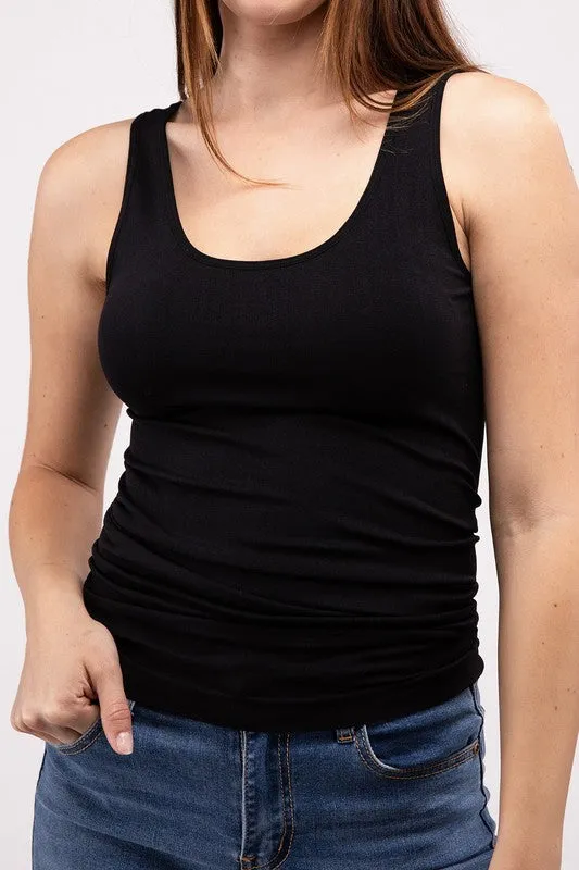 2-Way V-Neck Seamless Tank