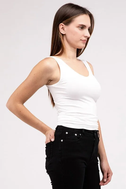 2-Way V-Neck Seamless Tank