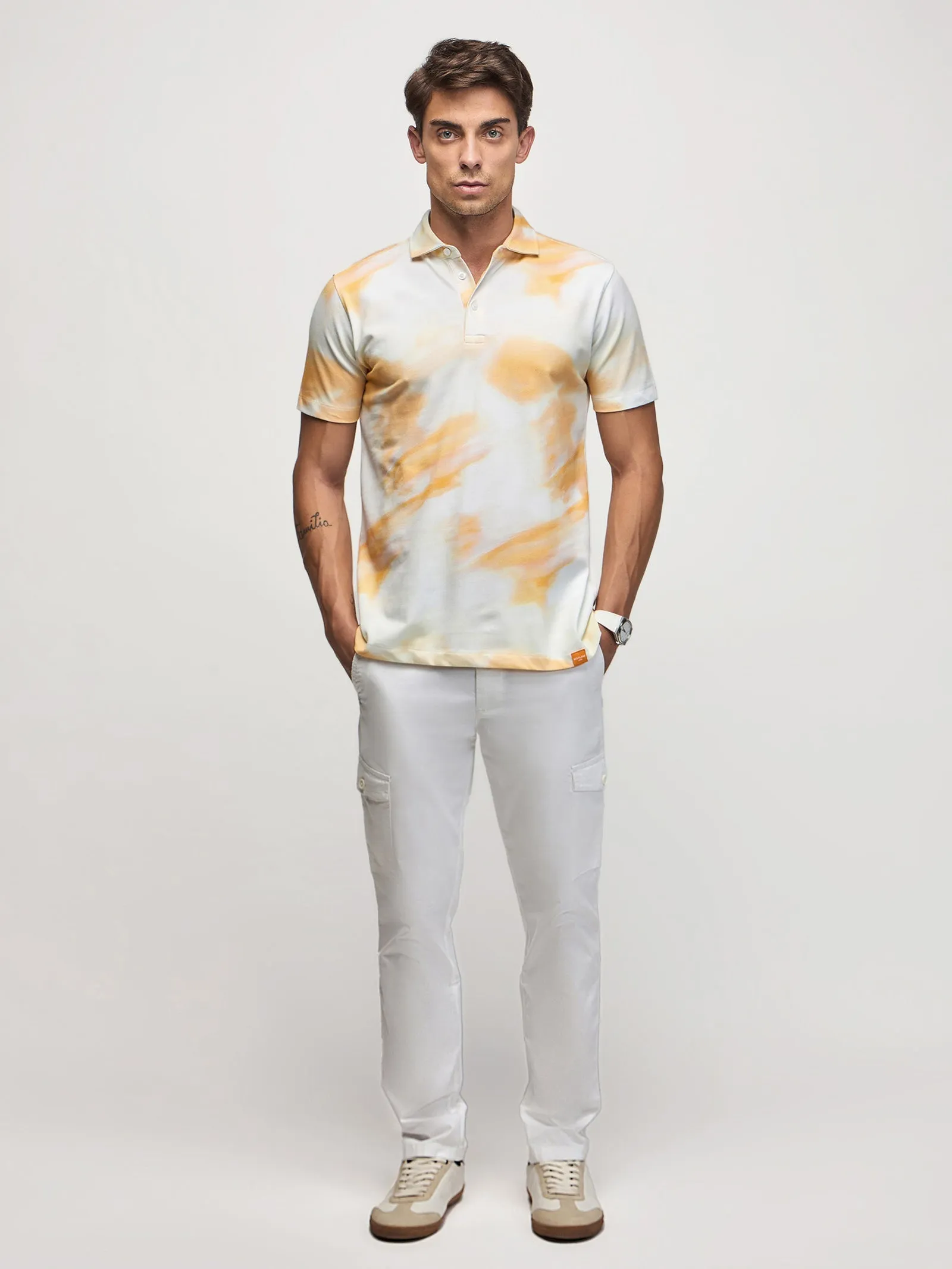 Abstract Print Polo