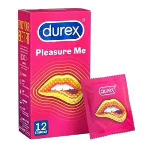 Durex Pleasure Me Condoms Ribbed And Dotted 12 Pack