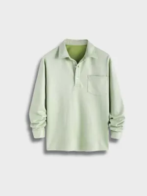 Longsleeve Polo Light Green