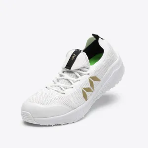 Marugo Sport Sneaker with Steel toe cap White SOC201