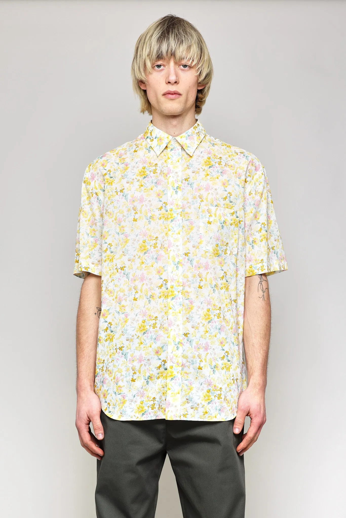 NS1191-70 Japanese Big Floral Print in Yellow