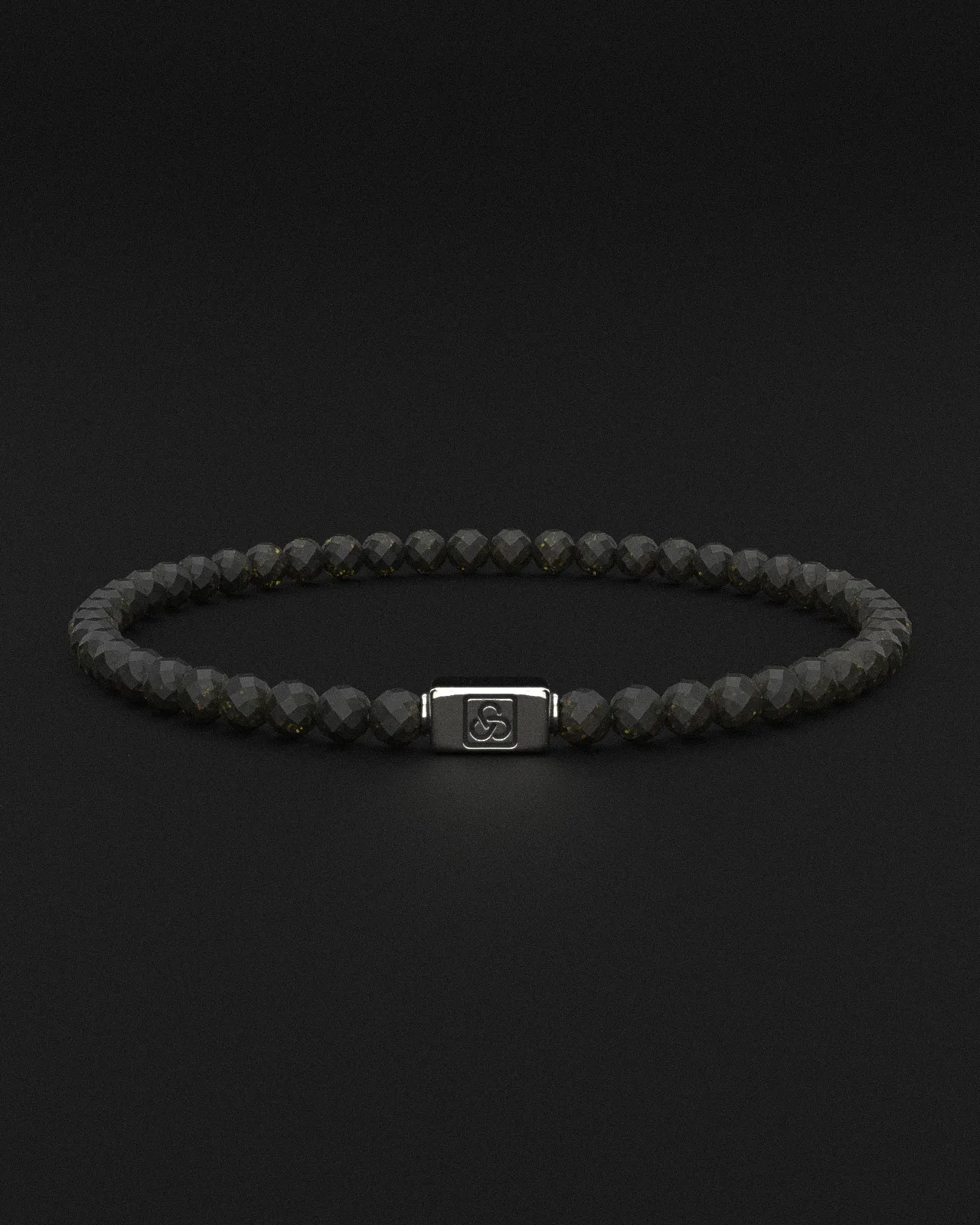 Obsidian Bracelet Faceted 4mm | Essential