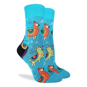 "Fun Llama" Cotton Socks by Good Luck Sock