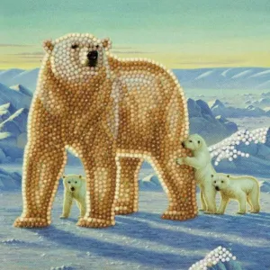 "Polar Family" Crystal Card Kit