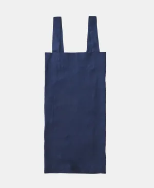 Square Cross Apron: Navy